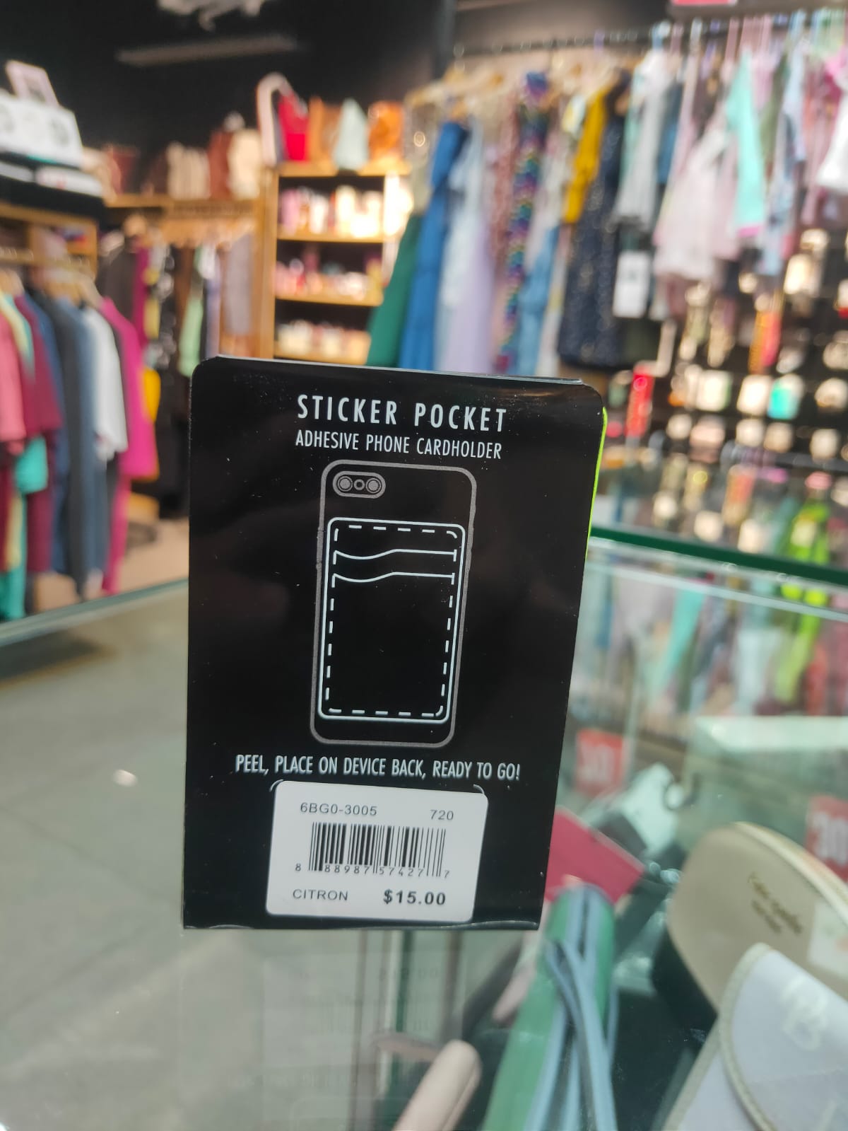 BESPOKE Sticker Pocket Adhesive Phone Card Holder