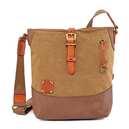 Redwood Canvas Crossbody Bag - Khaki