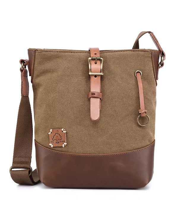 Redwood Canvas Crossbody Bag - Khaki