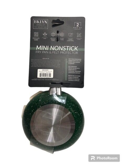 Mini Nonstick Fry Pan & Felt Protector Set, 2 Piece