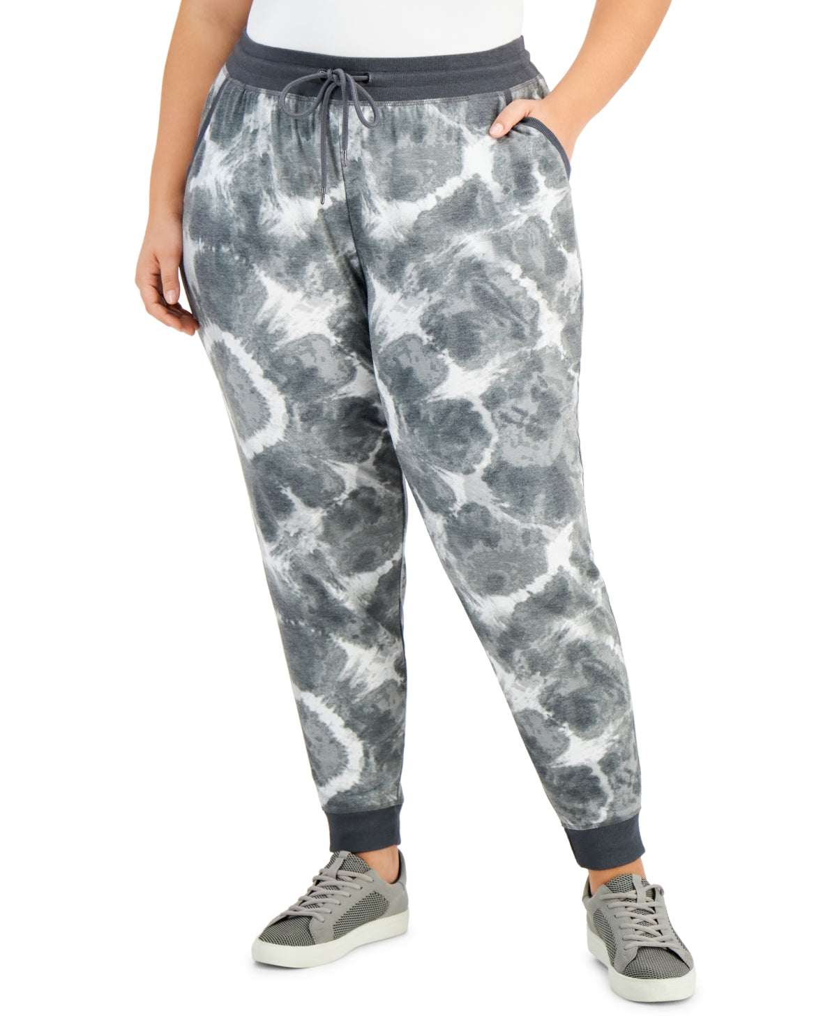 Womens Tie-Dyed Jogger Pants