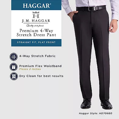 Men’s J.M. Haggar Premium Flex-Waist Pants, Size: 30 X 32