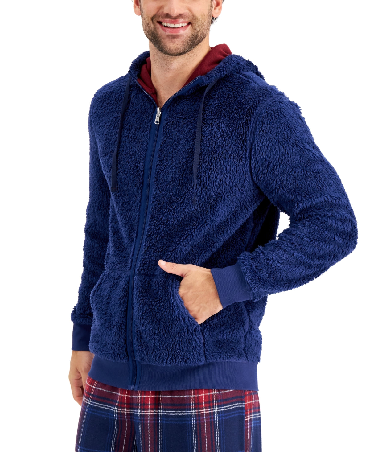 Men's Fleece Reversible Pajama Hoodie,