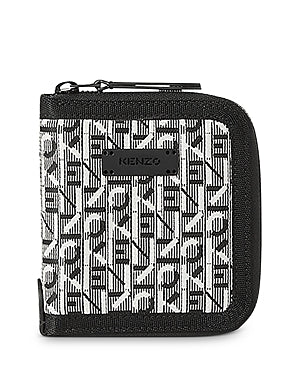 Monogram Jacquard Wallet in Misty Grey