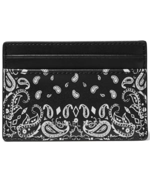 Michael Kors Men's Bandana-Print Card Case