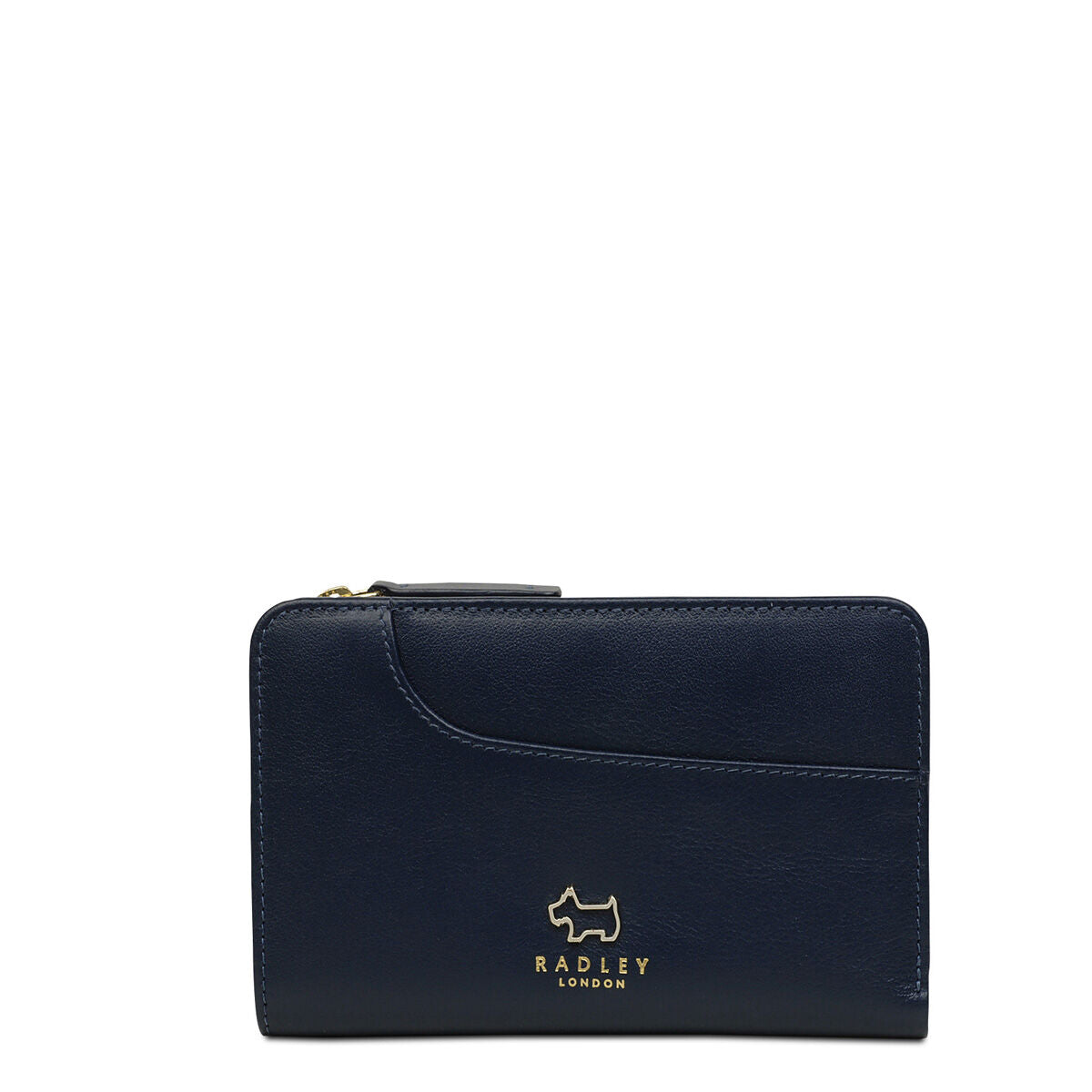 Radley London Women's Leather Pockets Medium Bifold Purse - Navy Medium Purses