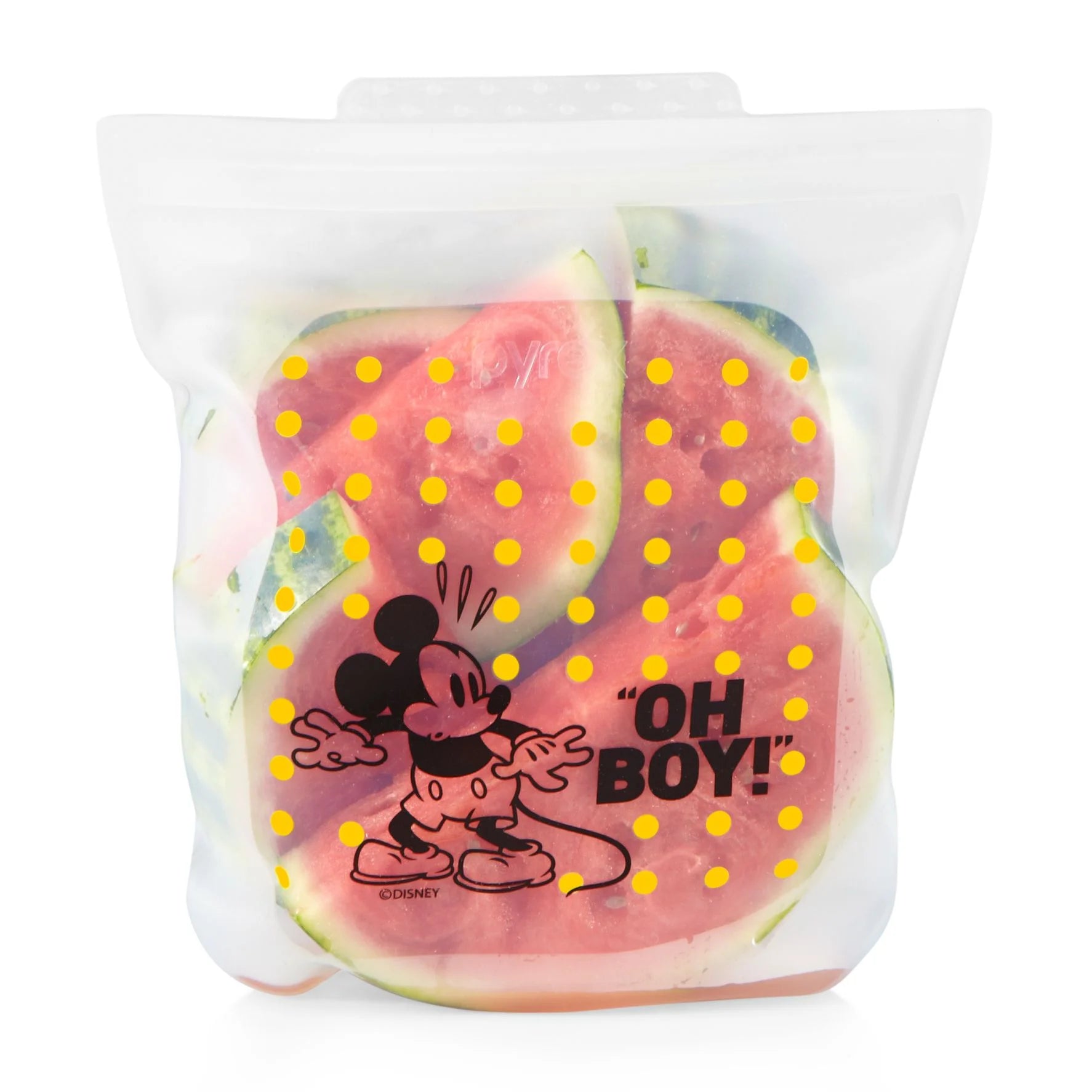 Pyrex Reusable Platinum Grade Silicone Food Storage Bag Disney Mickey Mouse