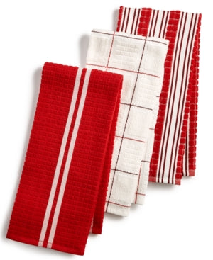 Terry Cloth Kitchen Towels 3-Pc.